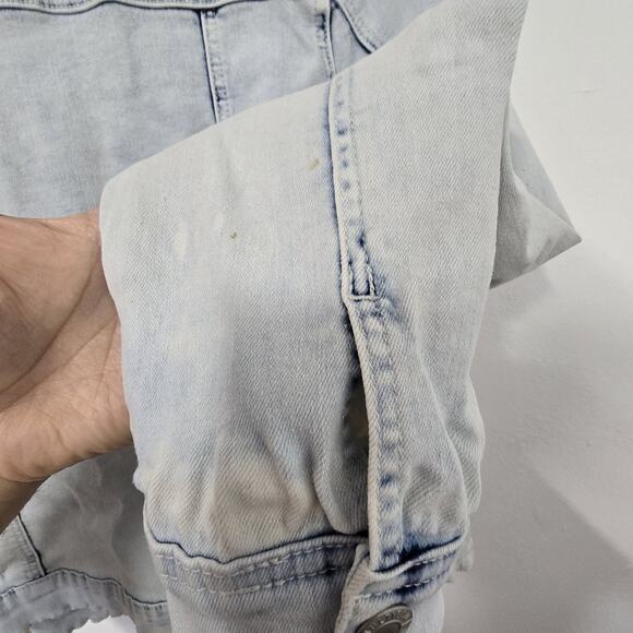 Multiblu Jean Fritz Denim Jacket Womens Button Front Size L (44 Size German) - Picture 9 of 14